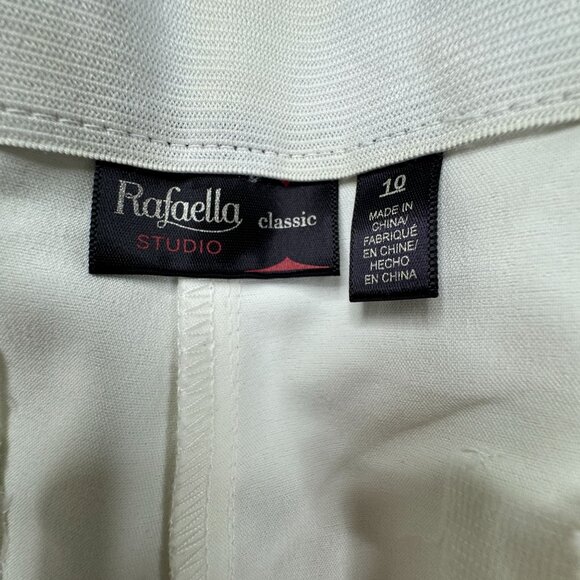 Rafaella BRAND NEW White Pants Size‎ 10 - Picture 4 of 11